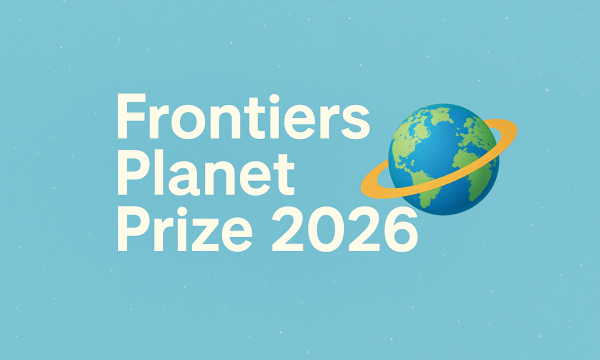 Frontiers Planet Prize 2026 - Invito a partecipare  Scadenza domande 14 ottobre 2025.